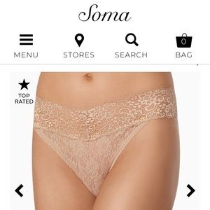 Soma Embraceable Allover Lace Thongs (3 pair)!